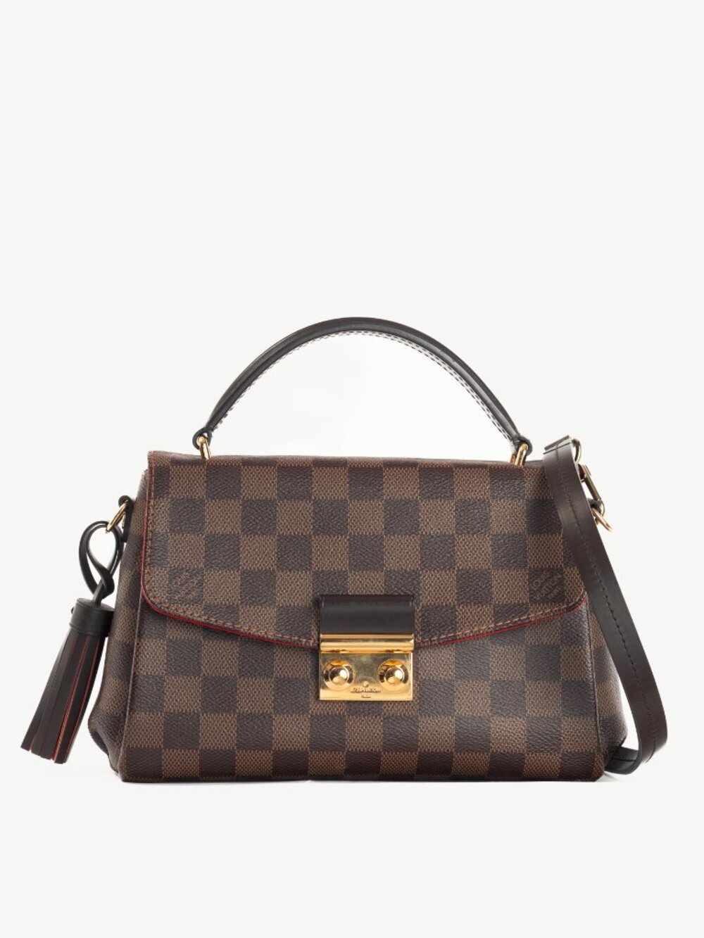 Louis Vuitton Croisette Damier Ebene Canvas Handbag